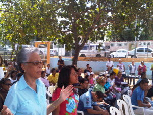 ministering outdoors