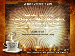 1eCoffee Matthew 6.7 082213