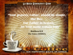 1eCoffee Matthew 6.9 082313