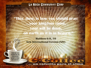 1eCoffee Matthew 6.9.10 082613