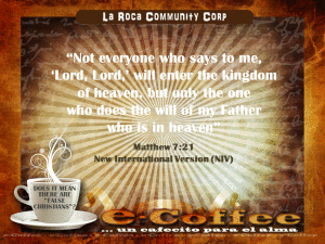 1eCoffee Matthew 7.21 092313