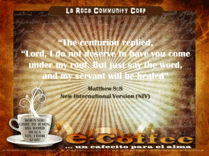 1eCoffee Matthew 8.8 100413