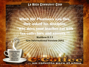 1eCoffee Matthew 9.11 102113