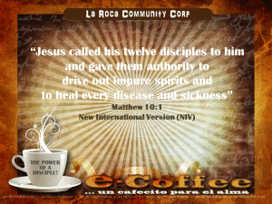 1eCoffee Matthew 10.1 110113